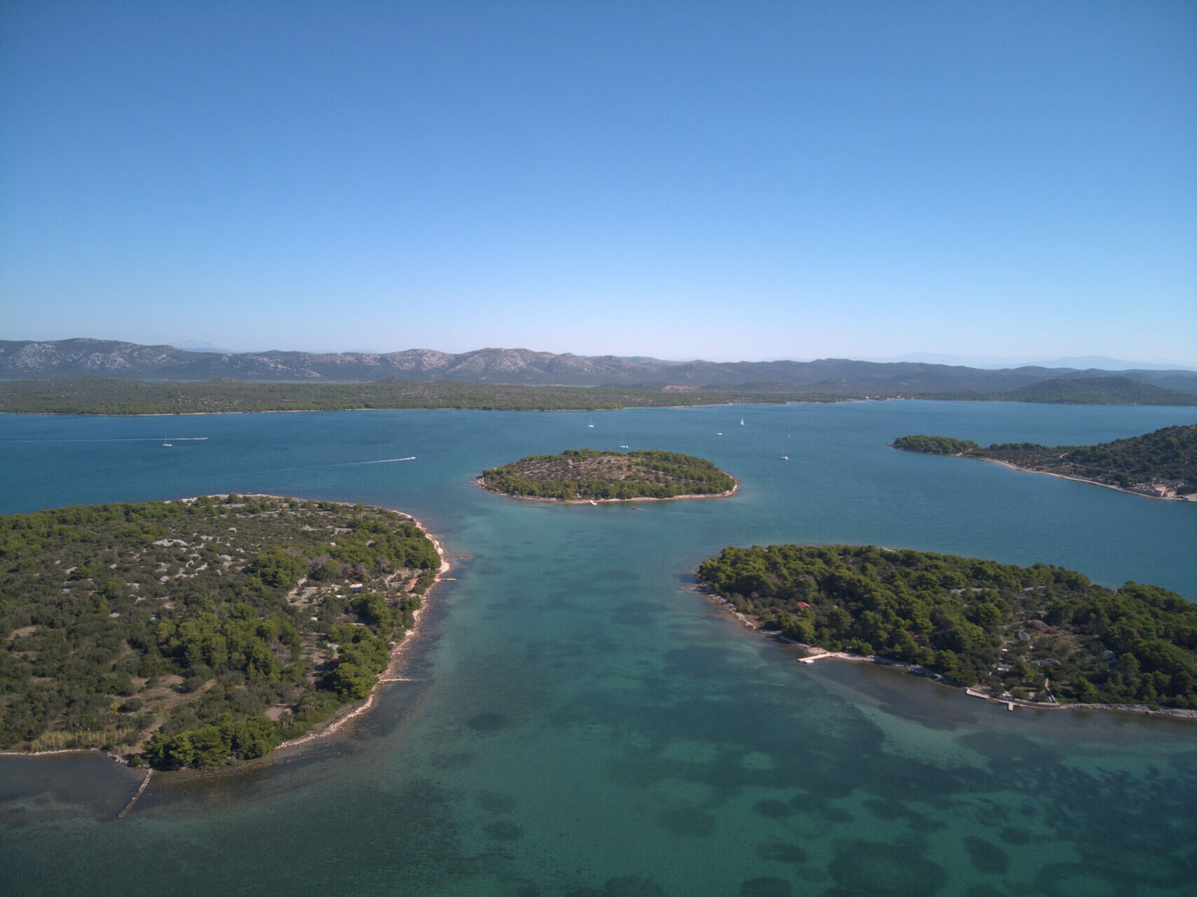 Pogled iz zraka na Murter